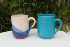 Mugs turquoise et bleu